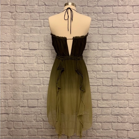 Gypsy 05 Ombré Ruffle Halter Summer Dress NWT, M - Picture 6 of 12